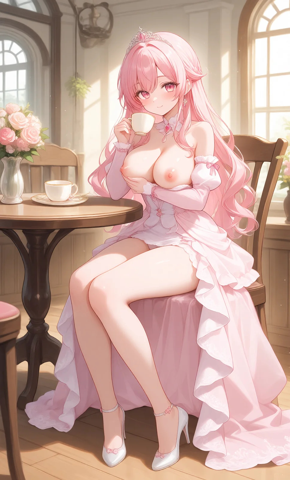 ピンクのドレスで微笑むプリンセス（4枚目）
