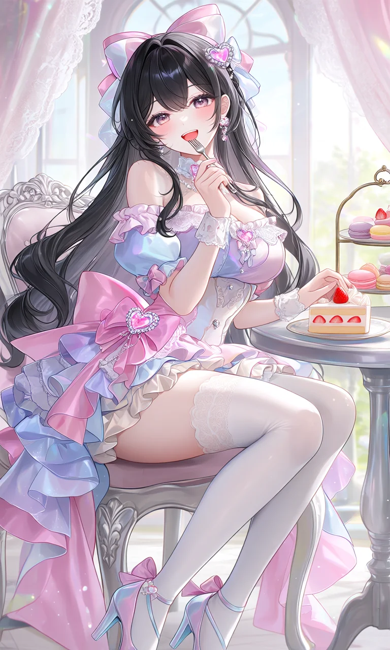プリンセス風ケーキタイム（2枚目）